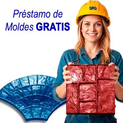 Renta de moldes para concreto estampado SPG