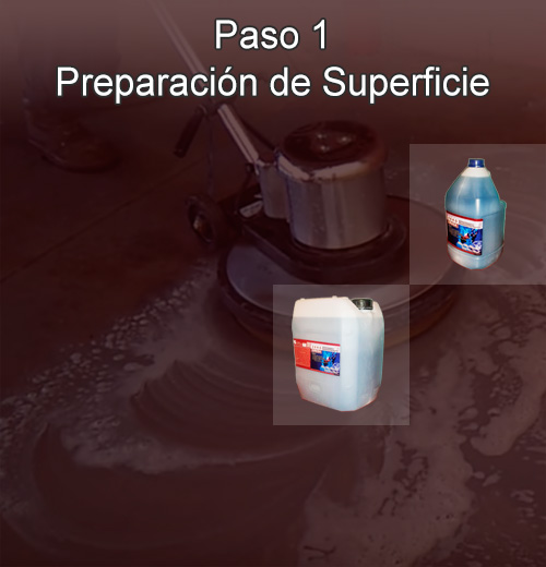 Paso 1 preparación de superficie pisos ultradelgados SPG